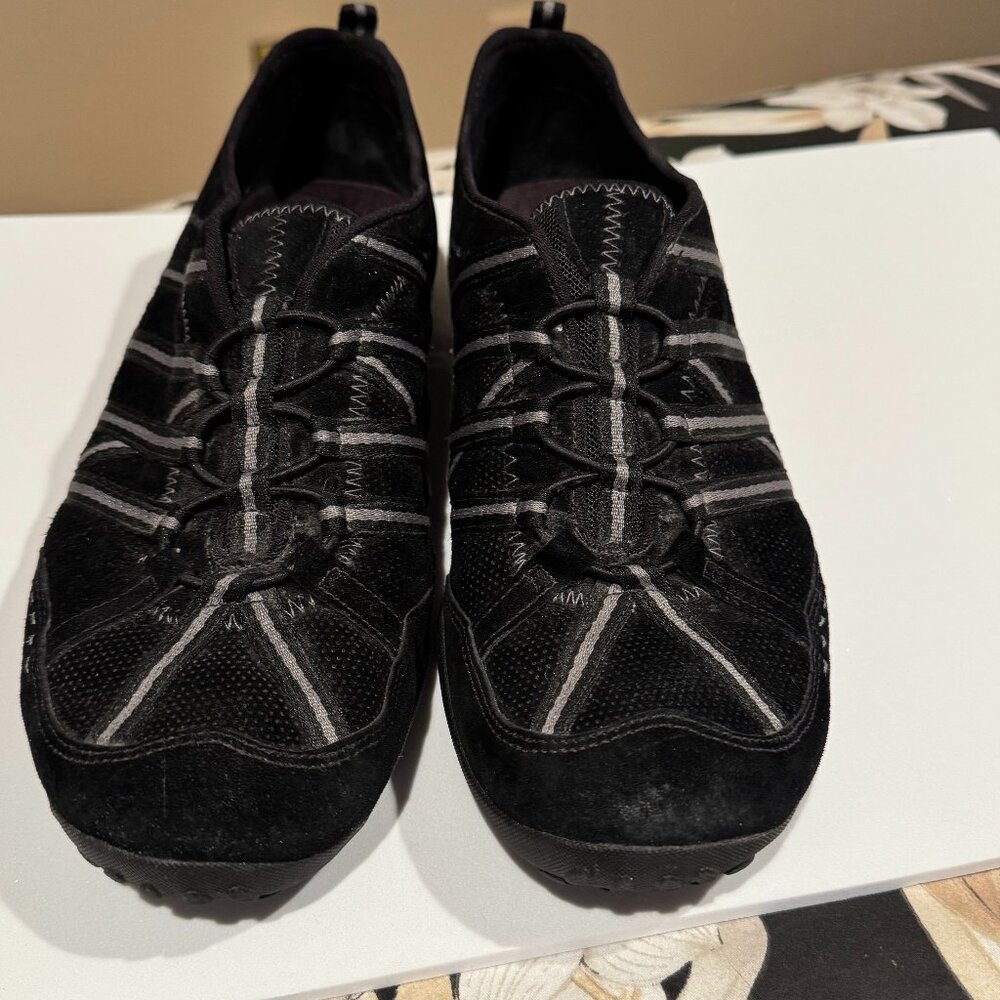 Privo by Clarks Black Suede Slip On Flats, Size 10M